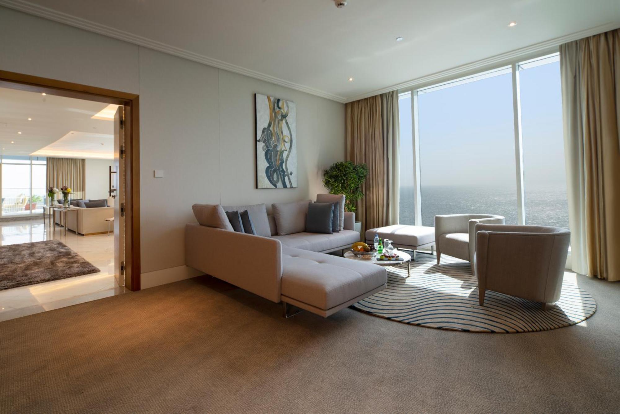 Novotel Jazan Exterior photo A living room in a suite at the Ritz-Carlton, DIFC